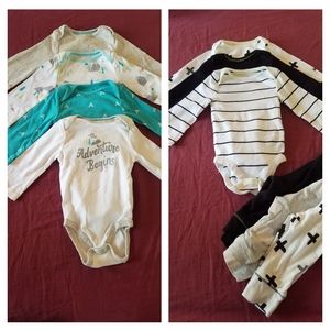 Lot of 3-6 mo neutral baby clothes EUC